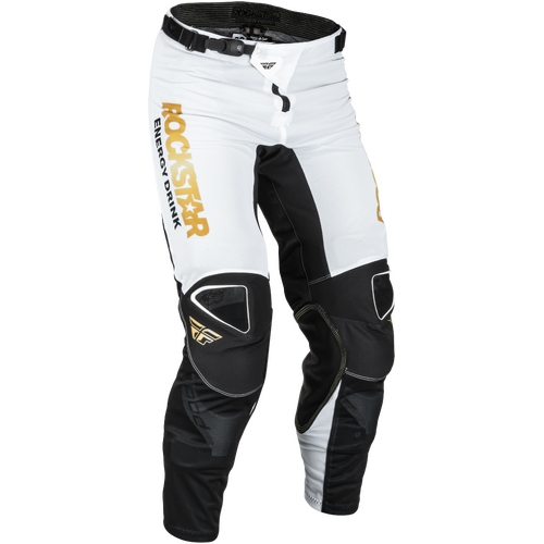 FLY 2022.5 Kinetic Rockstar Mesh White/Black/Gold Pants [Size:36]
