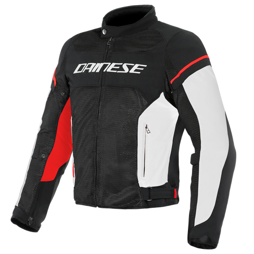 Dainese Air Frame D1 Black/White/Red Textile Jacket [Size:48]