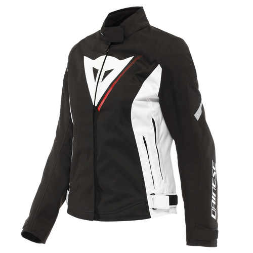 Dainese Veloce Lady D-Dry Black/White/Lava Red Womens Textile Jacket [Size:42]