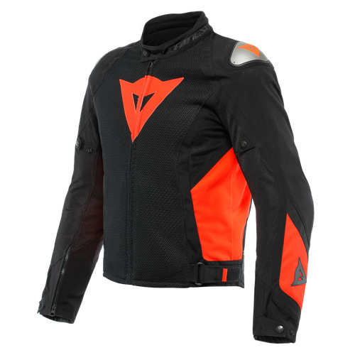 Dainese Energyca Air Tex Black/Fluro Red Textile Jacket [Size:50]