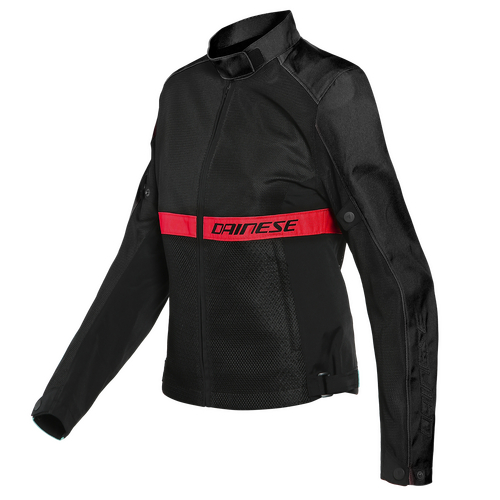 Dainese Ribelle Air Lady Tex Black/Lava Red Textile Jacket [Size:40]