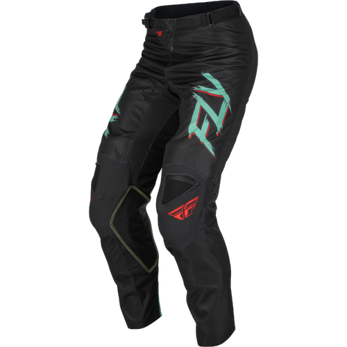 FLY 2023 Special Edition Kinetic Rave Black/Mint/Red Pants [Size:28]