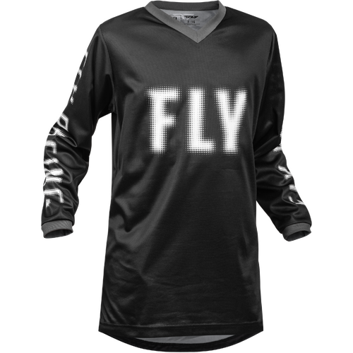 FLY 2023 F-16 Black/White Youth Jersey [Size:SM]