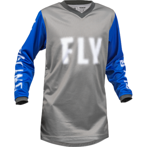 FLY 2023 F-16 Grey/Blue Youth Jersey [Size:MD]