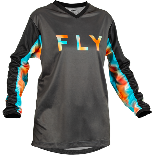FLY 2023 F-16 Grey/Pink/Blue Womens Jersey [Size:MD]