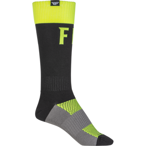 FLY MX Hi-Vis/Black Pro Socks [Size:SM/MD]