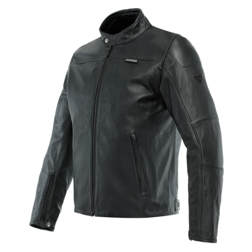 Dainese Mike 3 Black Leather Jacket [Size:48]