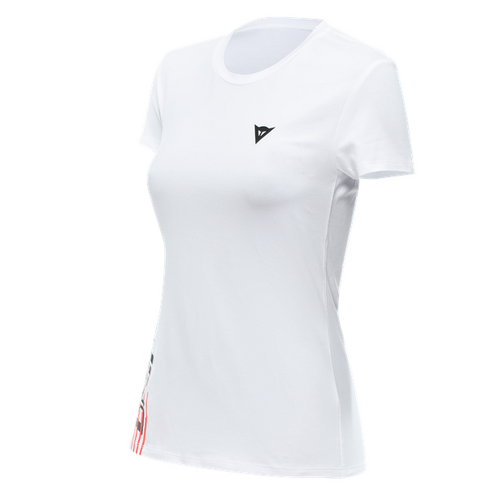 Dainese Logo White/Black Womens T-Shirt [Size:XS]