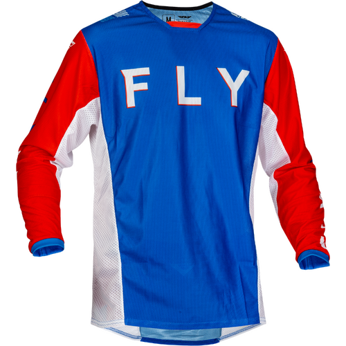 FLY 2023 Kinetic Mesh Special Edition Kore Red/White/Blue Jersey [Size:SM]