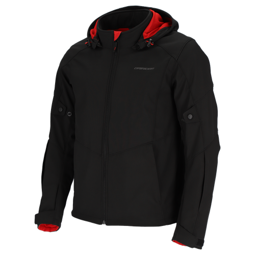 DriRider Blvd WP Soft Shell Black Textile Hoodie Jacket [Size:XS]