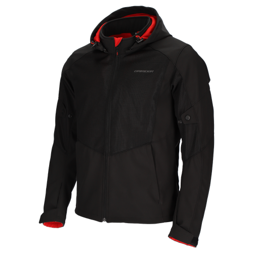 DriRider Blvd Air Soft Shell Black Textile Hoodie Jacket [Size:XS]