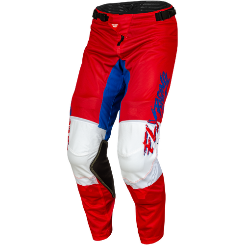 FLY 2023 Kinetic Mesh Khaos Red/White/Blue Youth Pants [Size:22]