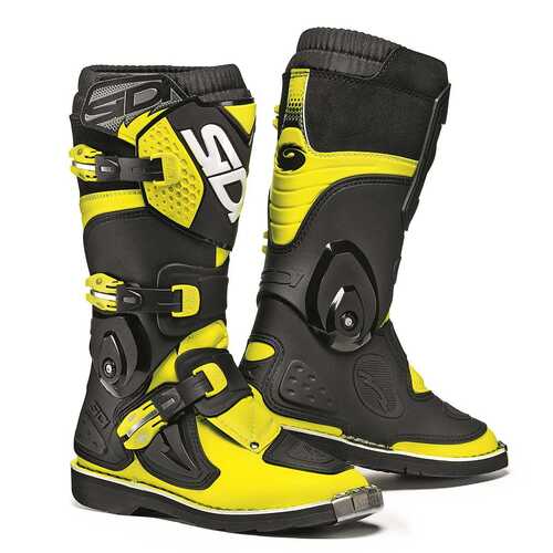 Sidi Flame Fluro Yellow/Black Youth Boots [Size:38]