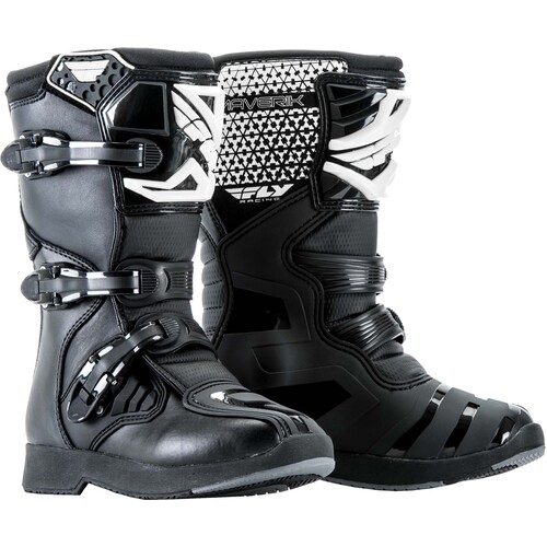 FLY 2023 Maverik Black Youth Boots [Size:3]