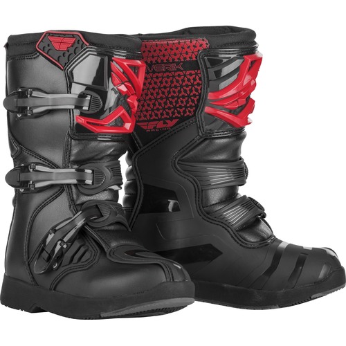 FLY 2023 Maverik Red/Black Youth Boots [Size:4]