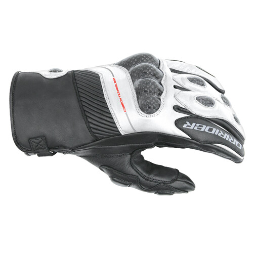 DriRider Speed 2 Short Cuff Black/White Gloves [Size:3XL]