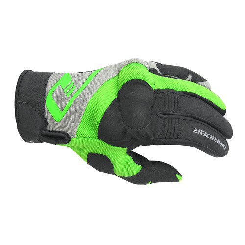 DriRider RX Adventure Black/Green Gloves [Size:SM]
