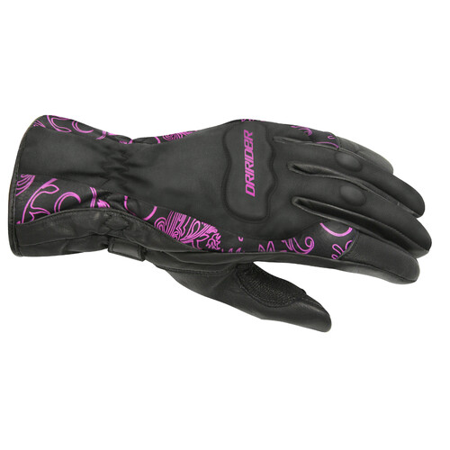 DriRider Vivid 2 Black/Pink Womens Gloves [Size:SM]