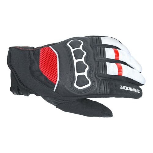 DriRider Street Black/White Gloves [Size:MD]