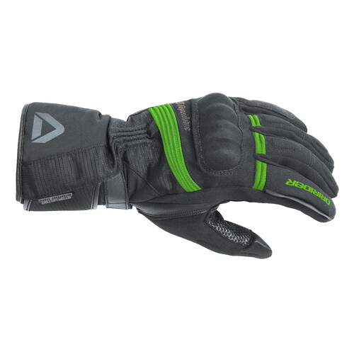 DriRider Adventure 2 Black/Green Gloves [Size:SM]