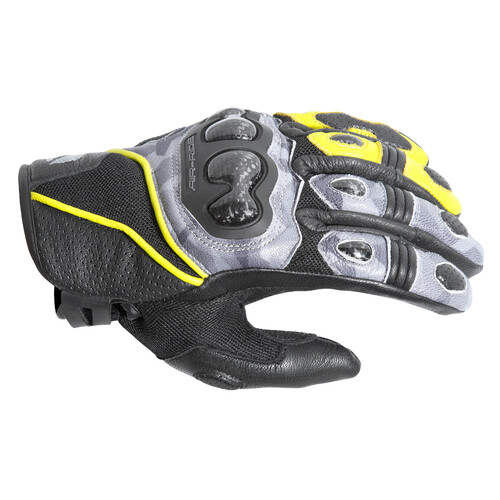 DriRider Air-Ride 2 Short Cuff Camo/Hi-Vis Gloves [Size:XS]
