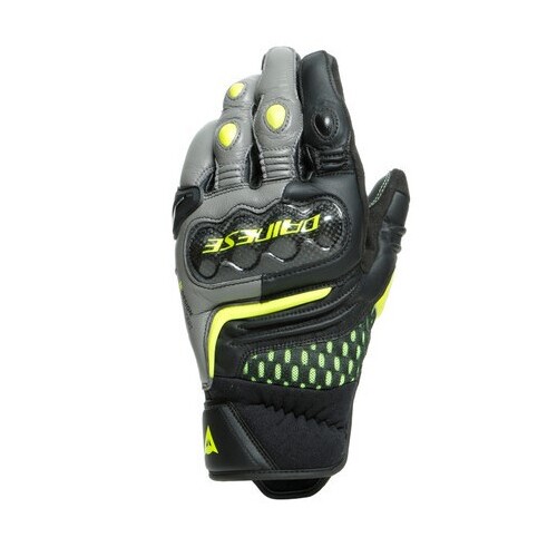 Dainese Carbon 3 Short Black/Charcoal Grey/Fluro Yellow Gloves [Size:2XL]