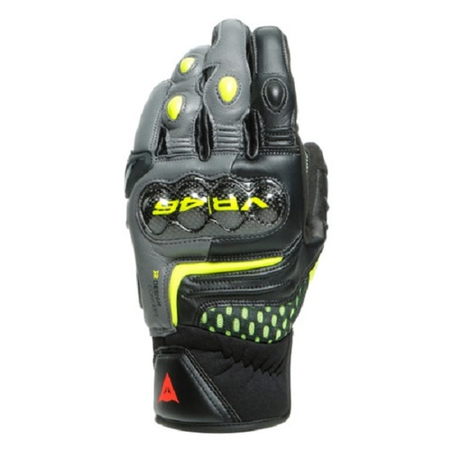 Dainese VR46 Sector Short Black/Anthracite/Fluro Yellow Gloves [Size:XS]