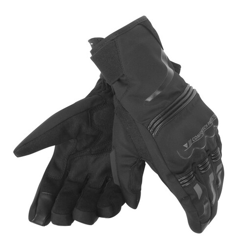 Dainese Tempest Unisex D-Dry Short Black/Black Gloves [Size:XS]