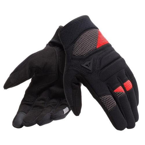 Dainese Fogal Unisex Black/Red Gloves [Size:XS]