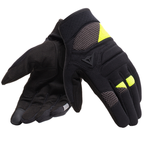 Dainese Fogal Unisex Black/Fluro Yellow Gloves [Size:2XS]