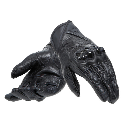 Dainese Blackshape Black/Black Leather Gloves [Size:XS]