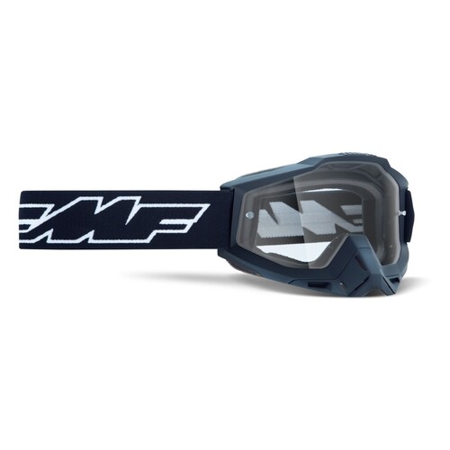 FMF Vision Powerbomb Goggles Rocket Black w/Clear Lens