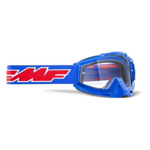 FMF Vision Powerbomb Goggles Rocket Blue w/Clear Lens
