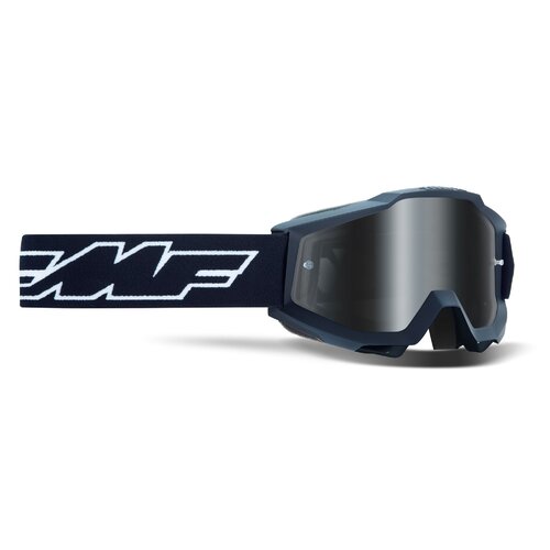 FMF Vision Powerbomb Youth Goggles Rocket Black w/Mirror Silver Lens