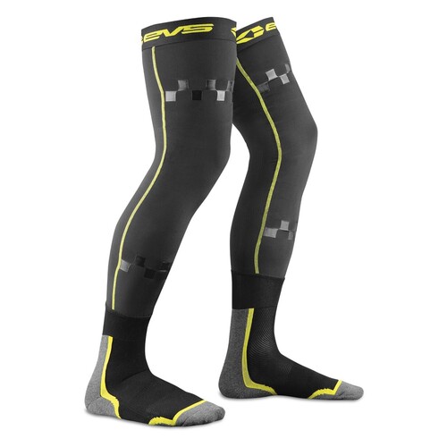 EVS TUG Fusion Black/Hi-Vis Yellow Socks [Size:LG/XL]