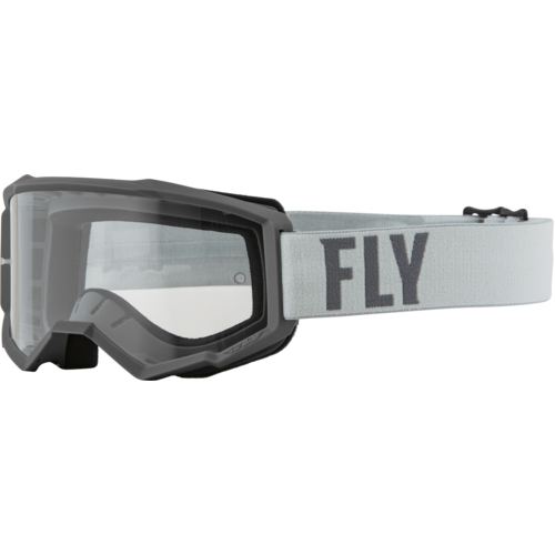 FLY 2023 Focus Goggles Grey/Dark Grey w/Clear Lens