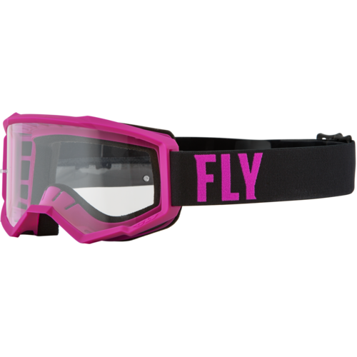 FLY 2023 Focus Youth Goggles Pink/Black w/Clear Lens