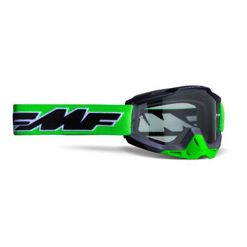 FMF Vision Powerbomb Goggles Rocket Lime w/Clear Lens