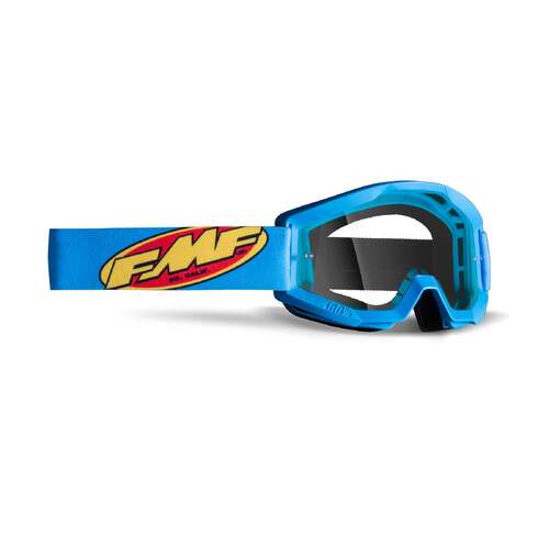 FMF Vision Powercore Goggles Core Cyan w/Clear Lens