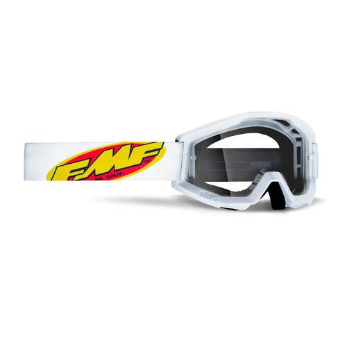 FMF Vision Powercore Youth Goggles Core White w/Clear Lens