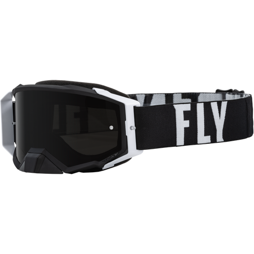 FLY 2023 Zone Pro Goggles Black/White w/Dark Smoke/Smoke Lens