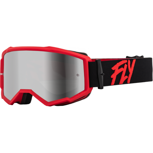 FLY 2023 Zone Goggles Black/Red w/Silver Mirror/Smoke Lens