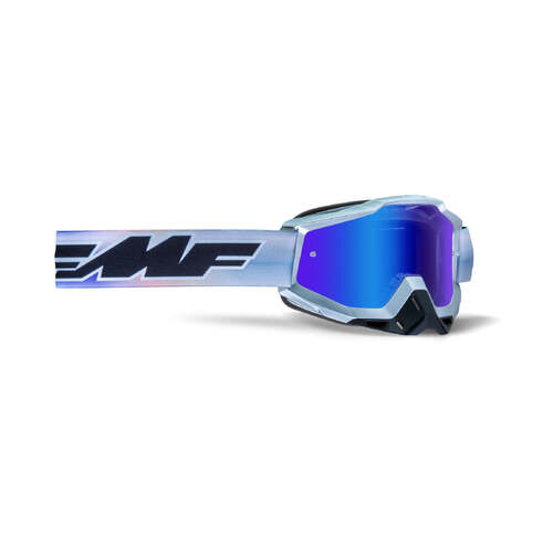 FMF Vision Powerbomb Goggles Afterburn w/Mirror Blue Lens