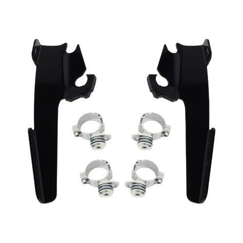 Memphis Shades MEM-MEB1999 Batwing Fairing Trigger-Lock Mounting Hardware Black for most Sportsters 87-21 w/39mm Fork Tubes