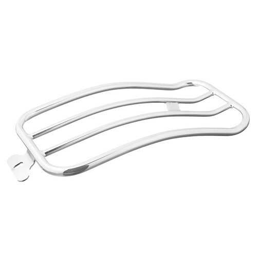 Motherwell Products MWL-530 Solo Seat Luggage Rack Chrome for most Dyna 06-17