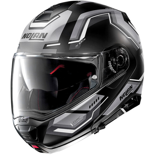 Nolan N100-5 Upwind 57 Flat Black/Grey Helmet [Size:SM]