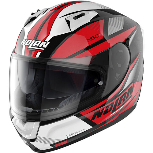 Nolan N60-6 Downshift 36 Black/Red/White Helmet [Size:XS]