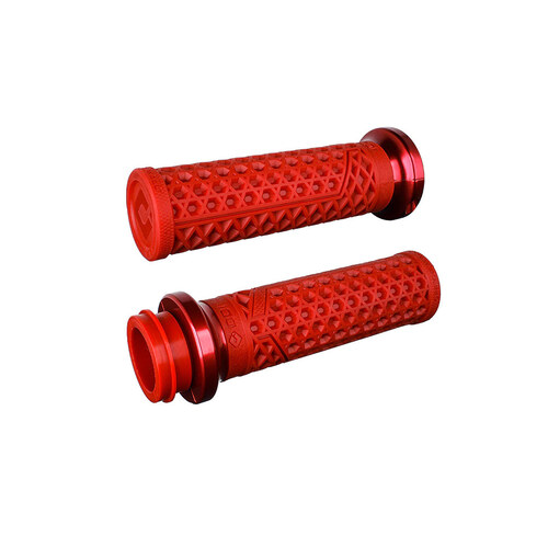 Odi ODI-V31VITWDR-R Vans Signature Lock-On Handgrips Red/Red for Indian Touring 18-Up