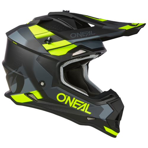 Oneal 2024 2 SRS Spyde V.23 Black/Grey/Neon Yellow Helmet [Size:MD]