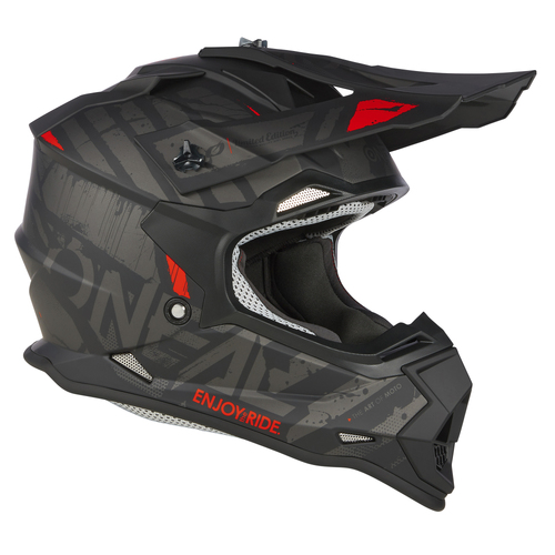 Oneal 2024 2 SRS Glitch V.23 Black/Grey Helmet [Size:MD]